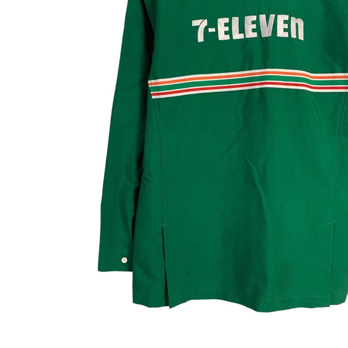 Japanese Brand 7 Eleven Big Logo Long Sleeve Zipper Shirt Size US L / EU 52-54 / 3 - 8 Thumbnail