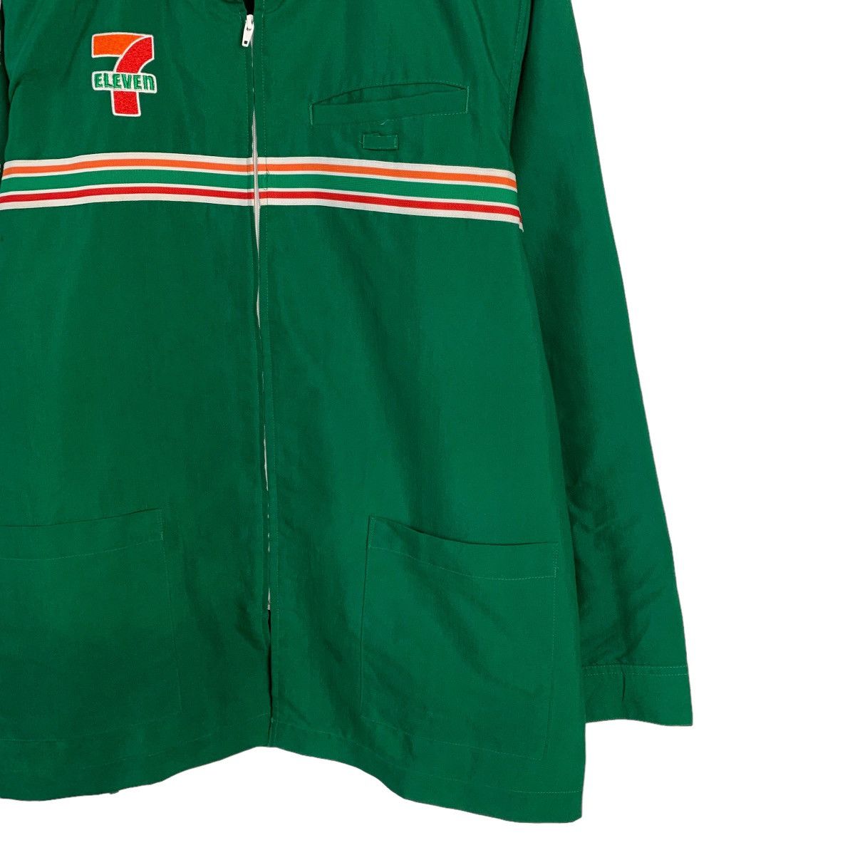 Japanese Brand 7 Eleven Big Logo Long Sleeve Zipper Shirt Size US L / EU 52-54 / 3 - 3 Thumbnail
