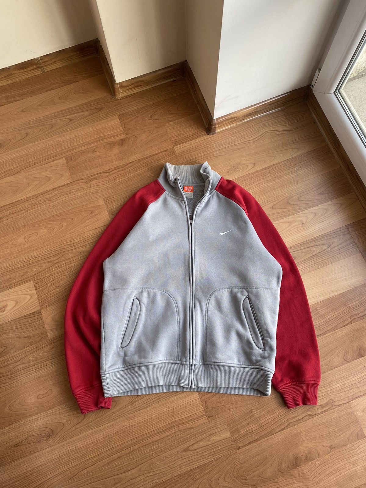 Vintage Nike Grey Zip Track Jacket