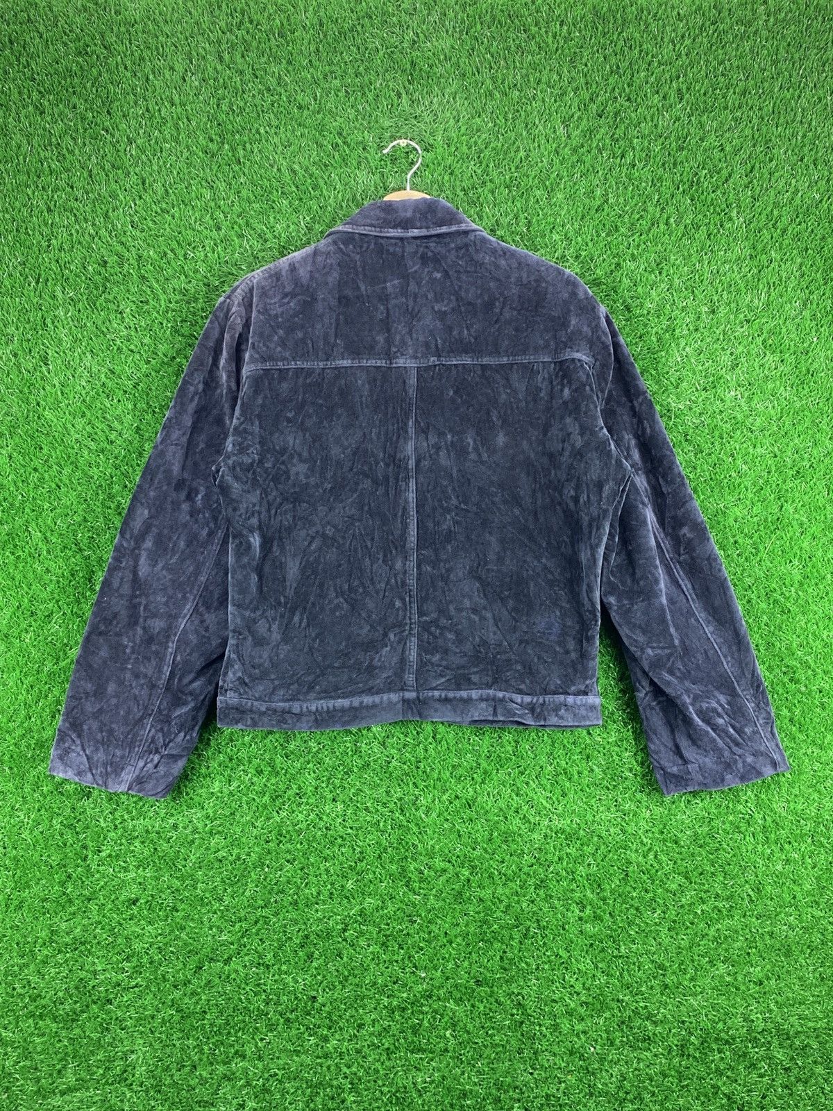 Costume National × Vintage Vintage Costume Homme Velvet Zipper Jacket Italy Size US M / EU 48-50 / 2 - 2 Thumbnail