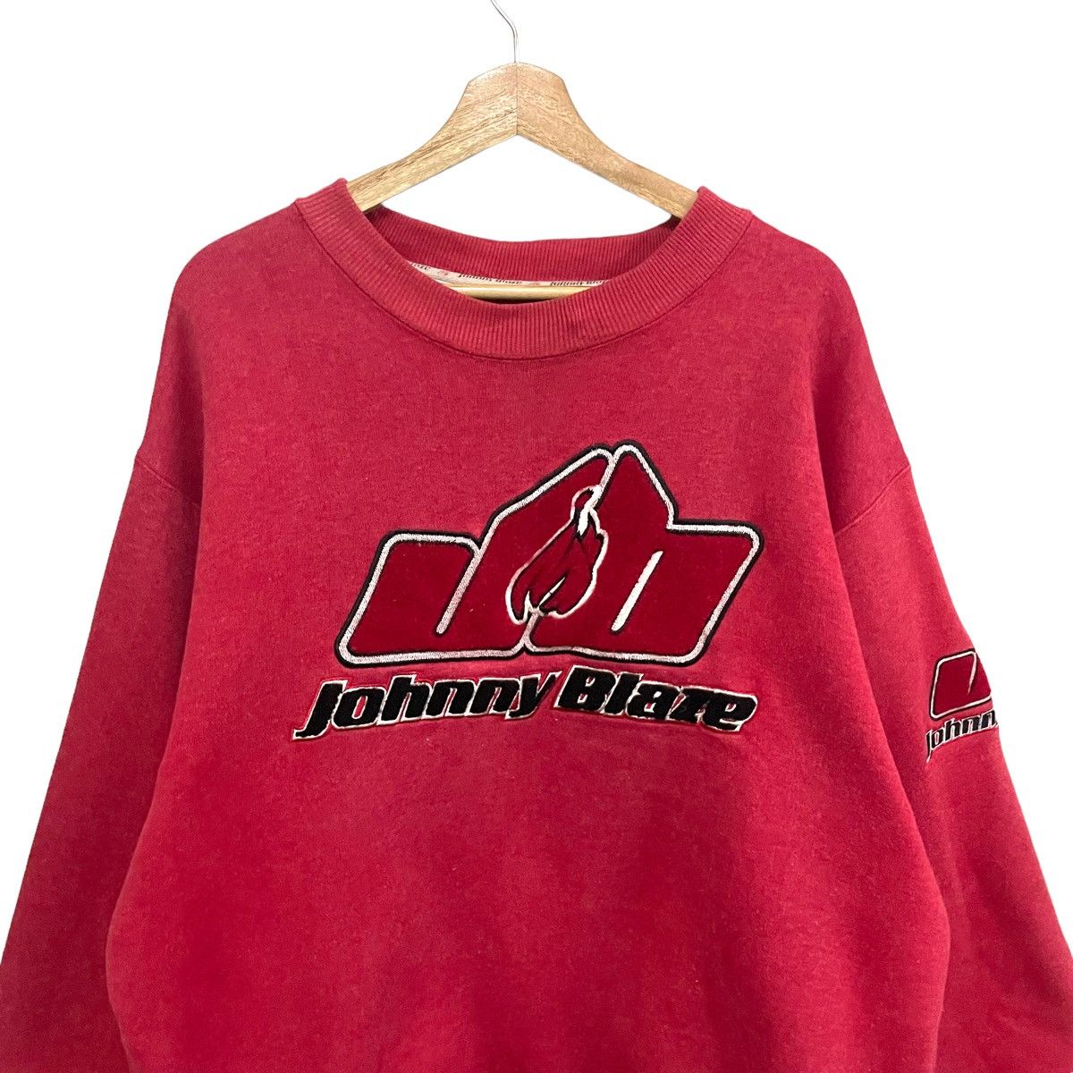 Vintage 💥 90’S JOHNNY BLAZE HIP HOP SWEATSHIRT OVERSIZED Size US XL / EU 56 / 4 - 6 Thumbnail