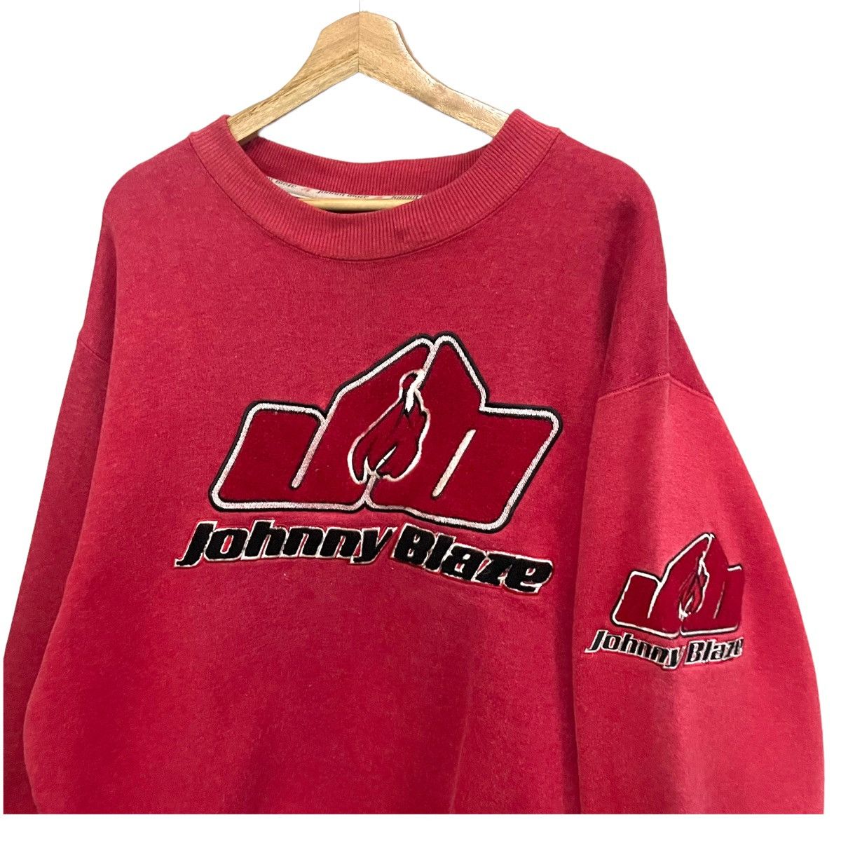 Vintage 💥 90’S JOHNNY BLAZE HIP HOP SWEATSHIRT OVERSIZED Size US XL / EU 56 / 4 - 8 Thumbnail