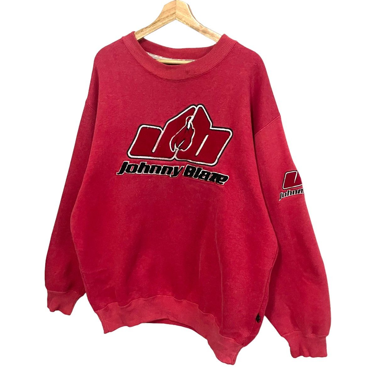 Vintage 💥 90’S JOHNNY BLAZE HIP HOP SWEATSHIRT OVERSIZED Size US XL / EU 56 / 4 - 5 Thumbnail