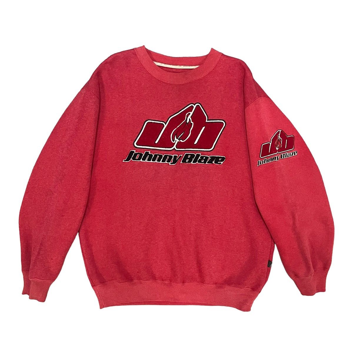 Vintage 💥 90’S JOHNNY BLAZE HIP HOP SWEATSHIRT OVERSIZED Size US XL / EU 56 / 4 - 1 Thumbnail