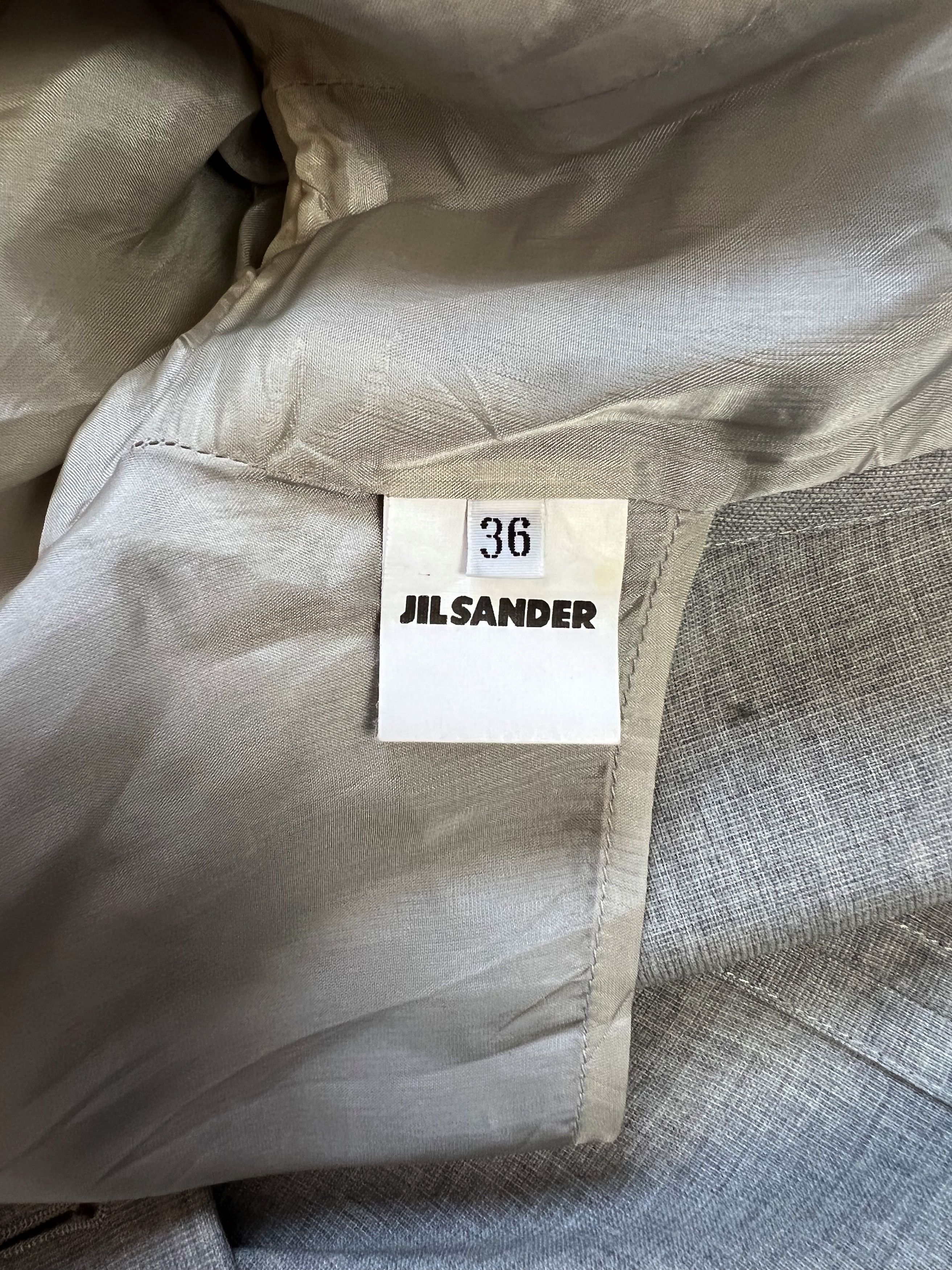 Jil Sander ⚡️QUICK SALE⚡️Jil Sander Light Grey Blazer Jacket Size S / US 4 / IT 40 - 5 Thumbnail