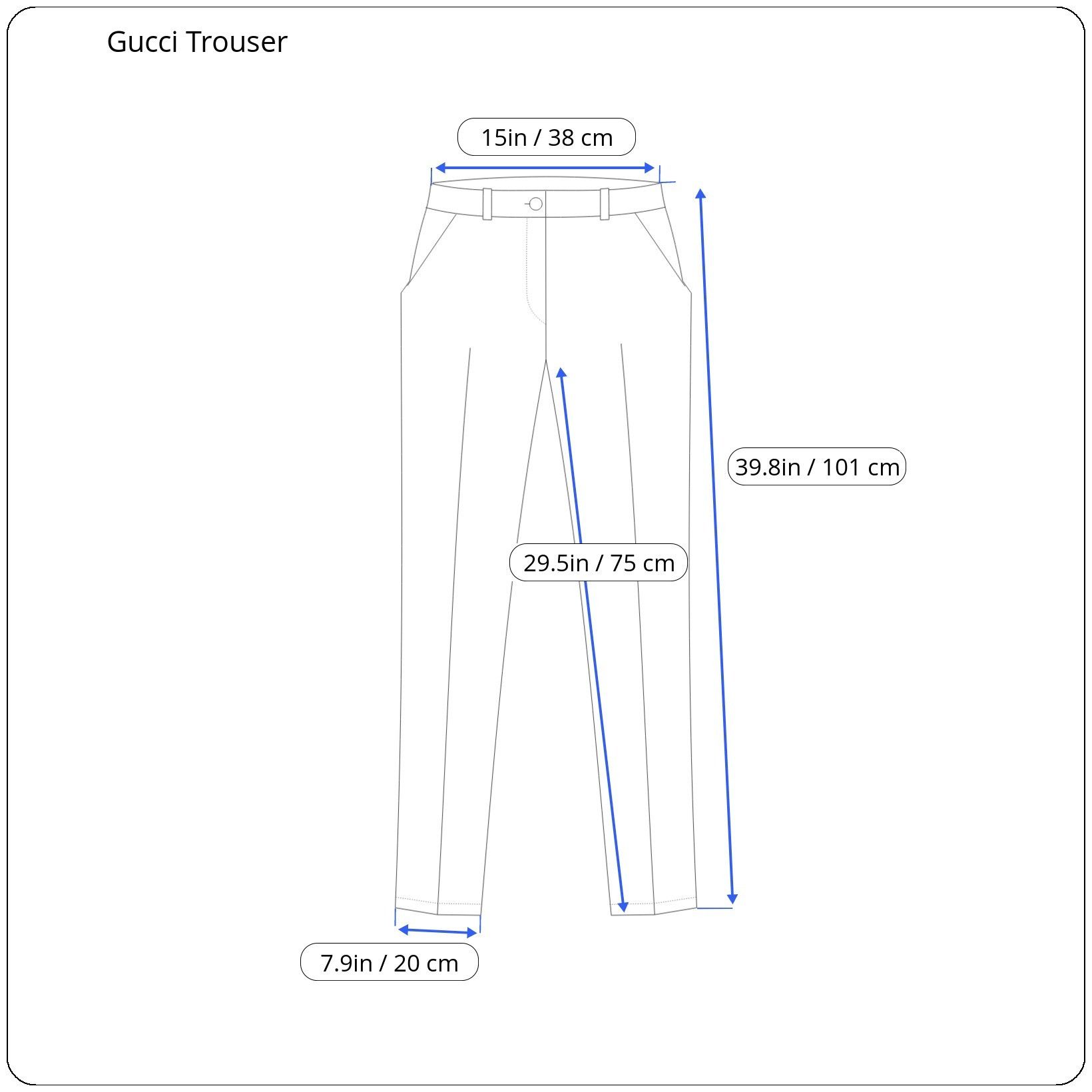 Gucci ⚡️QUICK SALE⚡️ 1990s' Gucci by Tom Ford Navy Trouser Size US 30 / EU 46 - 6 Thumbnail