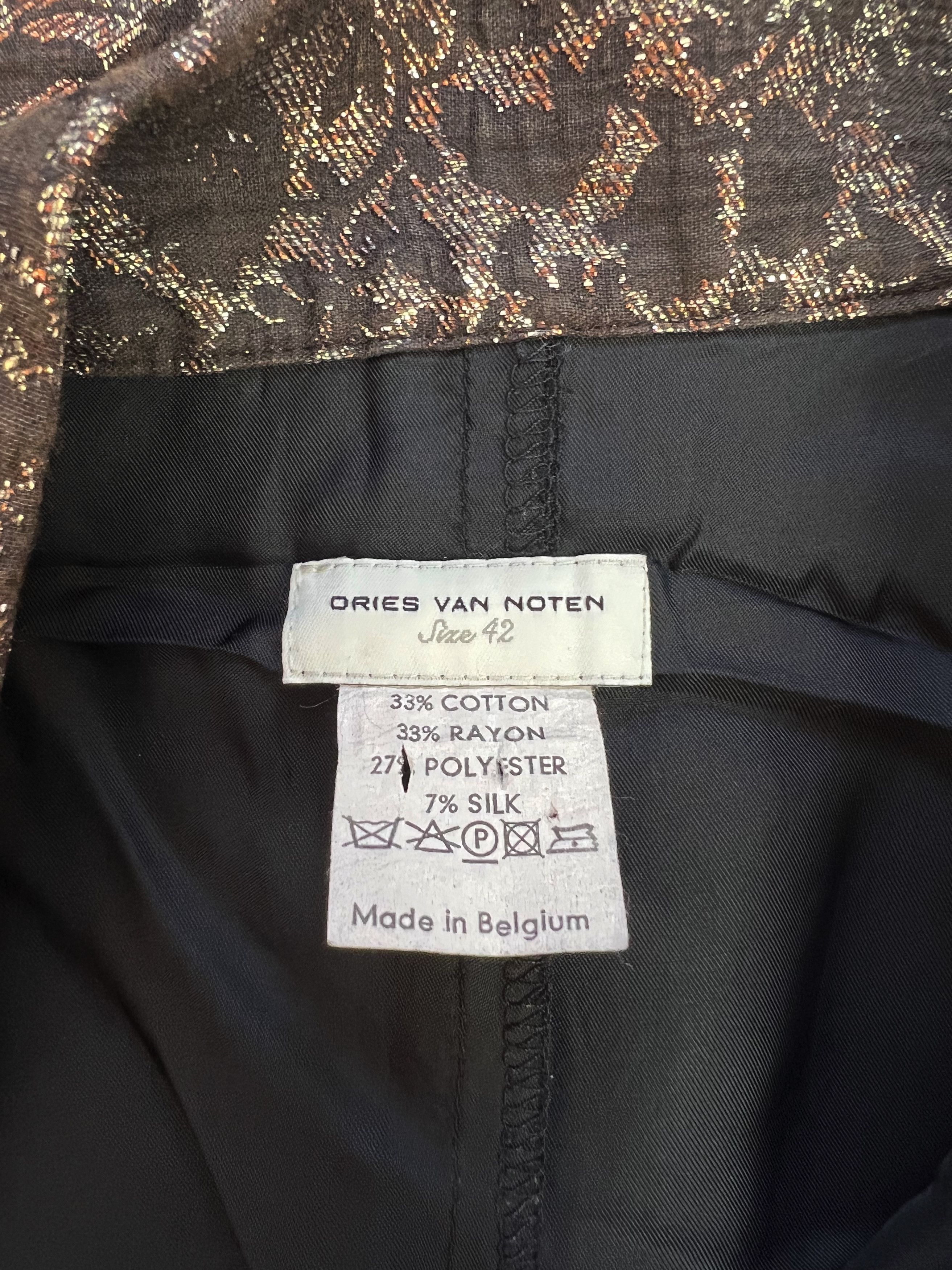 Dries Van Noten ⚡️QUICK SALE⚡️ Dries Van Noten Brown Skirt Size 32" / US 10 / IT 46 - 3 Thumbnail
