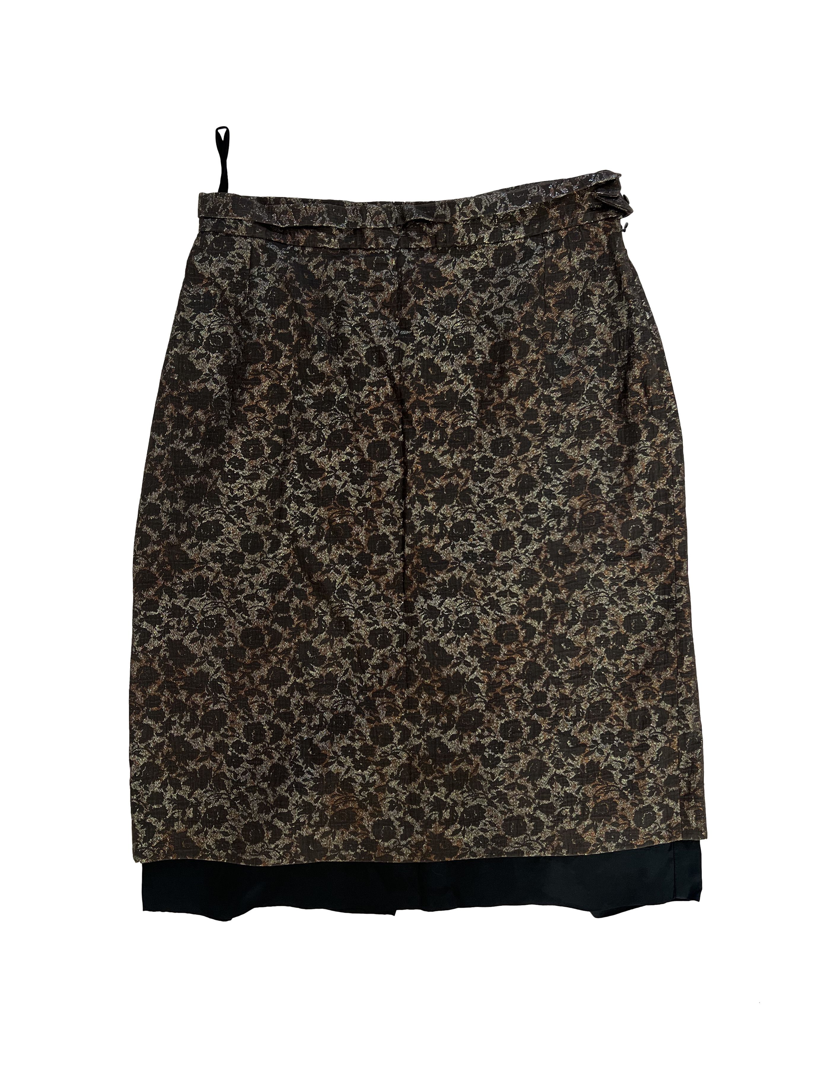 Dries Van Noten ⚡️QUICK SALE⚡️ Dries Van Noten Brown Skirt Size 32" / US 10 / IT 46 - 2 Thumbnail