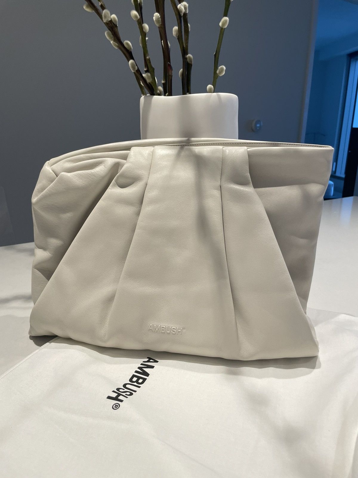 ambush maxi wrap clutch white
