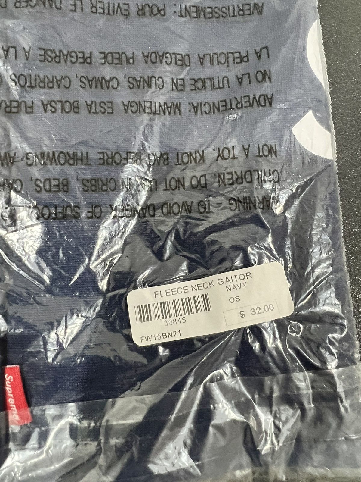 Supreme SUPREME FLEECE NECK GAITER Scarf Size ONE SIZE - 3 Thumbnail