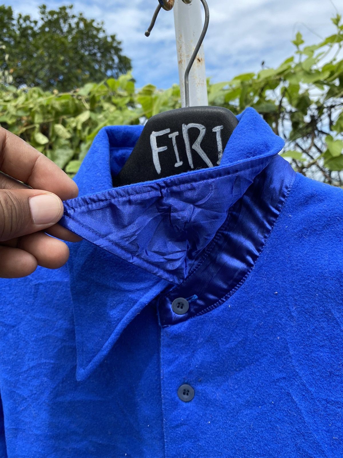Yohji Yamamoto Yohji Yamamoto AAR Durban Royal Blue Pullover Shirt Size US L / EU 52-54 / 3 - 4 Thumbnail