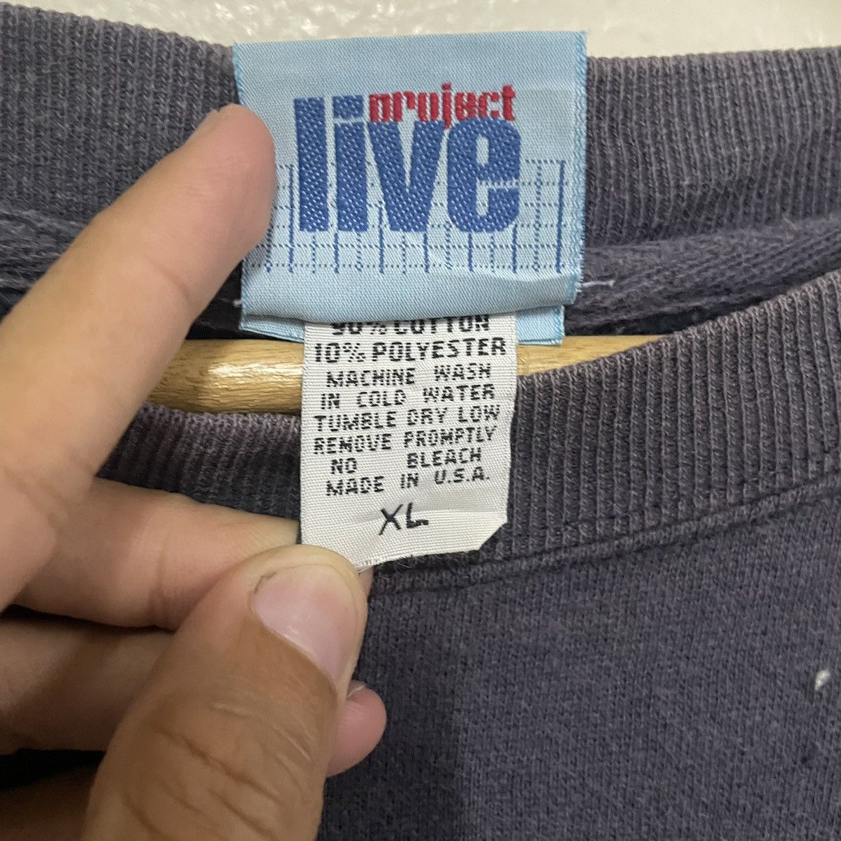 Rap Tees × Vintage 💥90s LIVE PROJECT USA BAGGY SWEATSHIRT Size US XL / EU 56 / 4 - 8 Thumbnail