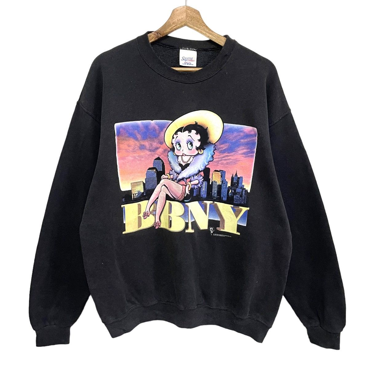 Cartoon Network × Vintage 💥 VINTAGE BETTY BOOP NEWYORK CREWNECK SWEATSHIRT Size US L / EU 52-54 / 3 - 1 Thumbnail