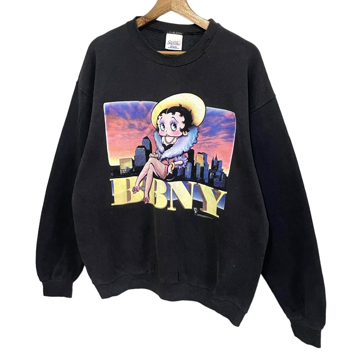 Cartoon Network × Vintage 💥 VINTAGE BETTY BOOP NEWYORK CREWNECK SWEATSHIRT Size US L / EU 52-54 / 3 - 2 Thumbnail