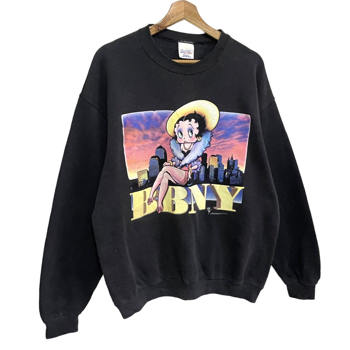Cartoon Network × Vintage 💥 VINTAGE BETTY BOOP NEWYORK CREWNECK SWEATSHIRT Size US L / EU 52-54 / 3 - 3 Thumbnail