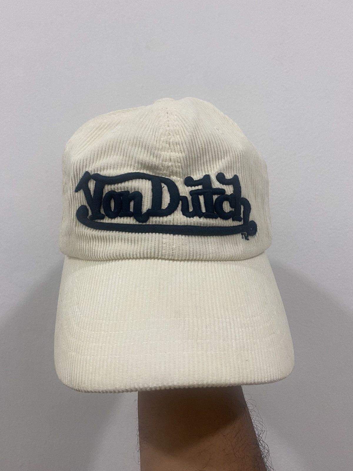 Von Dutch 🔥Vintage🔥 Von Dutch Corduroy Leather Strapback Size ONE SIZE - 2 Thumbnail