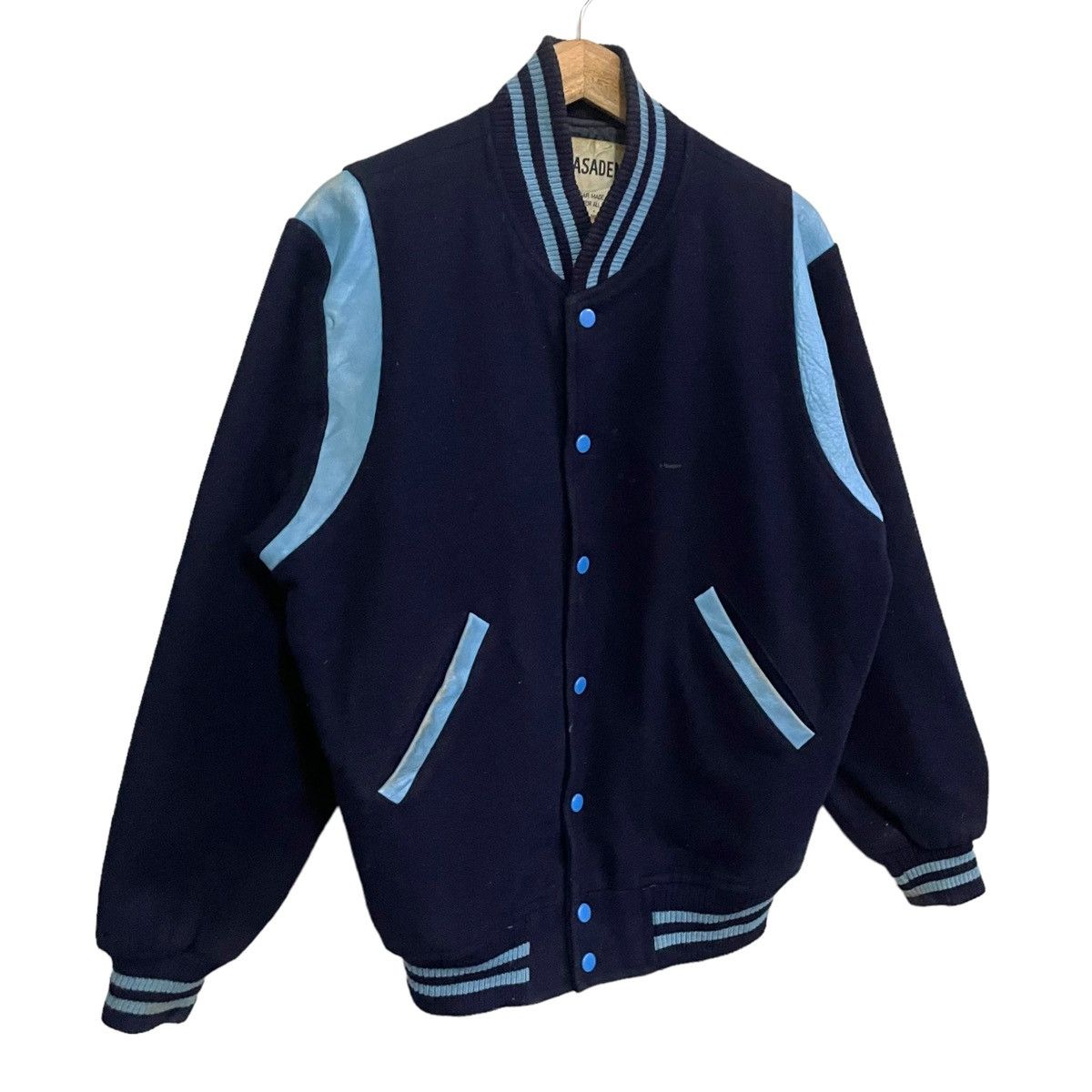 Sports Specialties × Vintage 💥 70s PASADENA VARSITY JACKET SNAP BUTTON Size US L / EU 52-54 / 3 - 3 Thumbnail