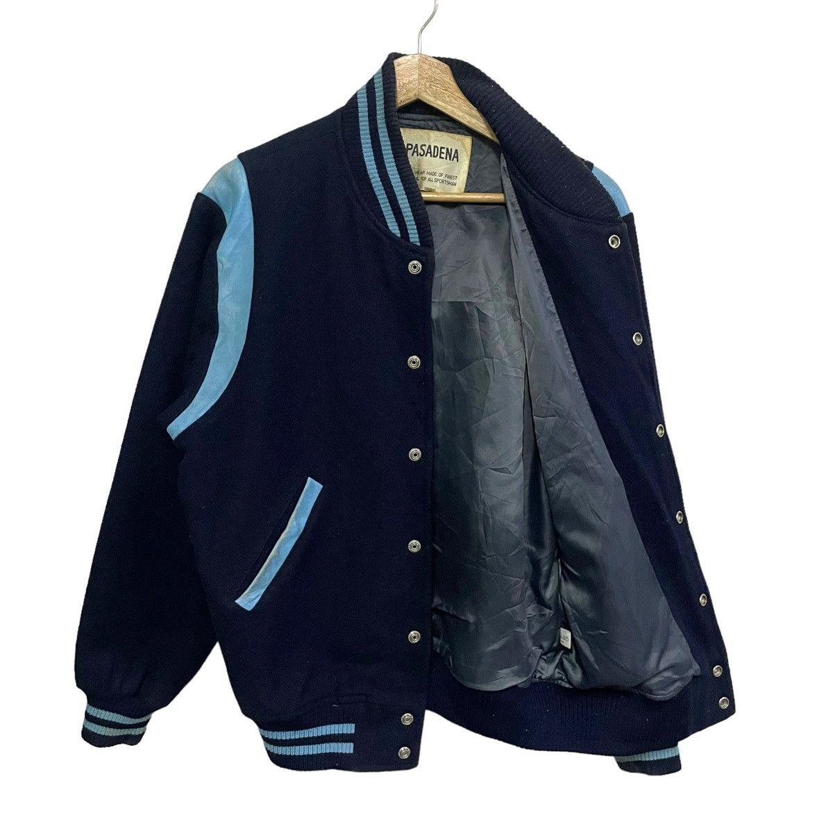 Sports Specialties × Vintage 💥 70s PASADENA VARSITY JACKET SNAP BUTTON Size US L / EU 52-54 / 3 - 5 Thumbnail
