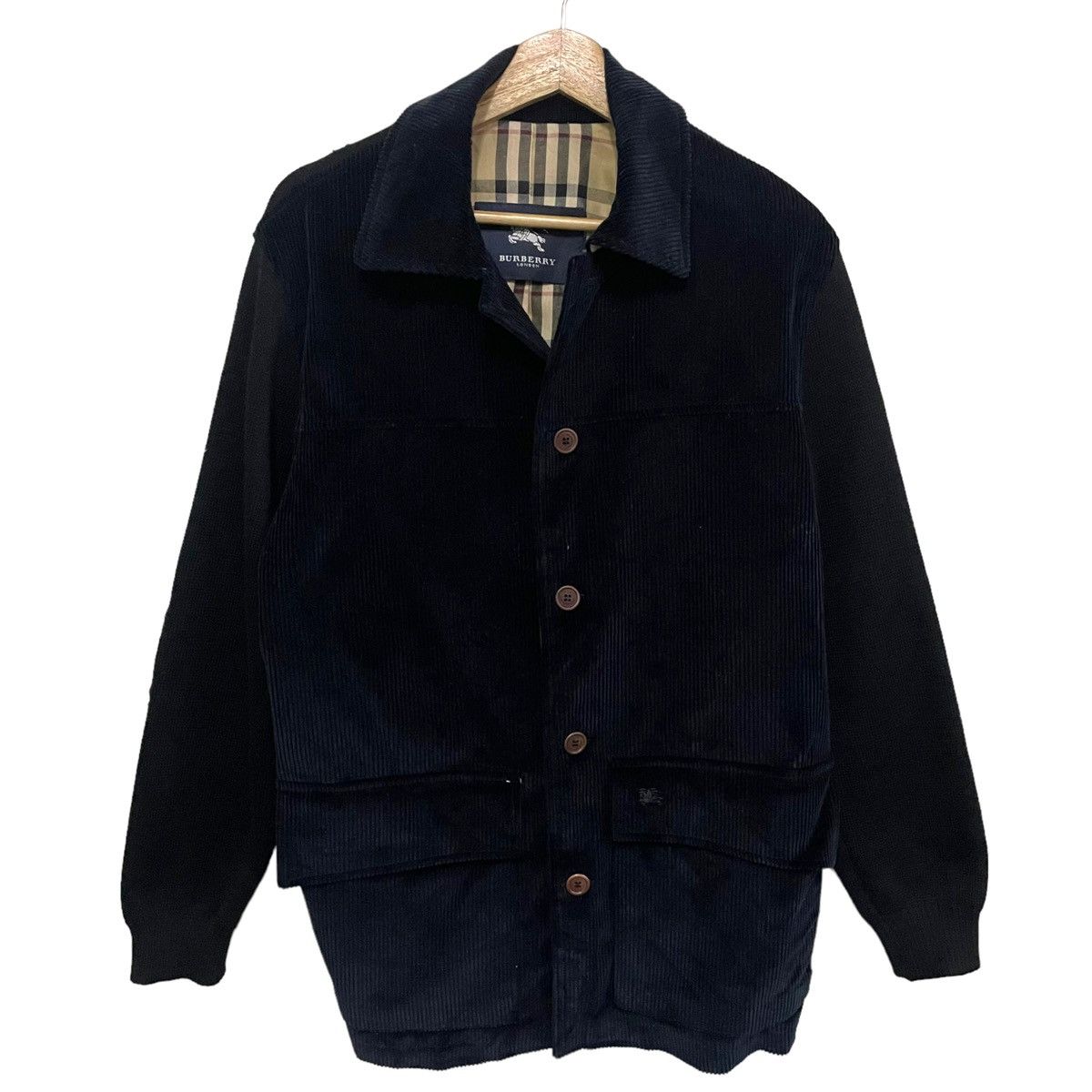 Burberry 💥 BURBERRYS CORDUROY KNIT JACKET Size US L / EU 52-54 / 3 - 2 Thumbnail