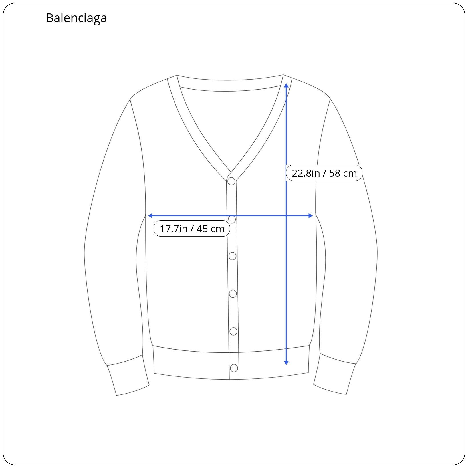 Balenciaga ⚡️QUICK SALE⚡️Balenciaga Ghesquière Black/Grey Knit Cardigan Size S / US 4 / IT 40 - 5 Thumbnail