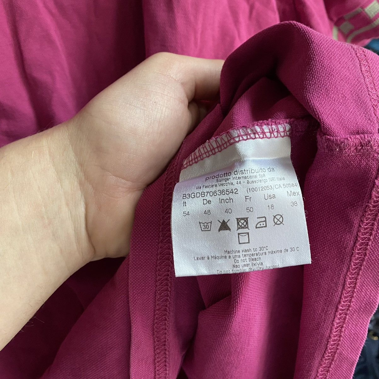 Versace Jeans Couture VERSACE JEANS STAR LOGO DARK PINK POLO T SHIRT Size US M / EU 48-50 / 2 - 7 Thumbnail