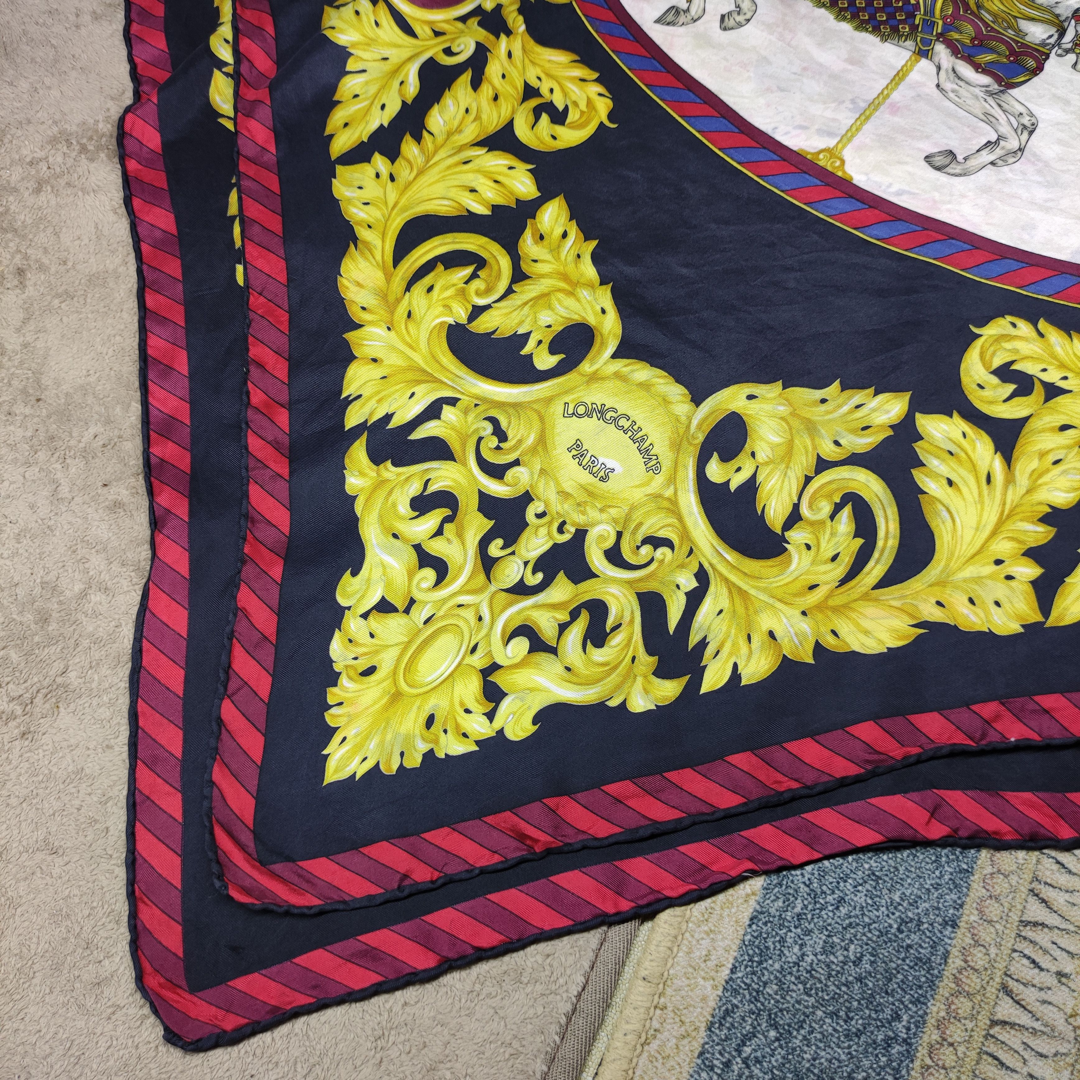 Longchamp Rare Longchamp Silk Scarf Size ONE SIZE - 6 Thumbnail