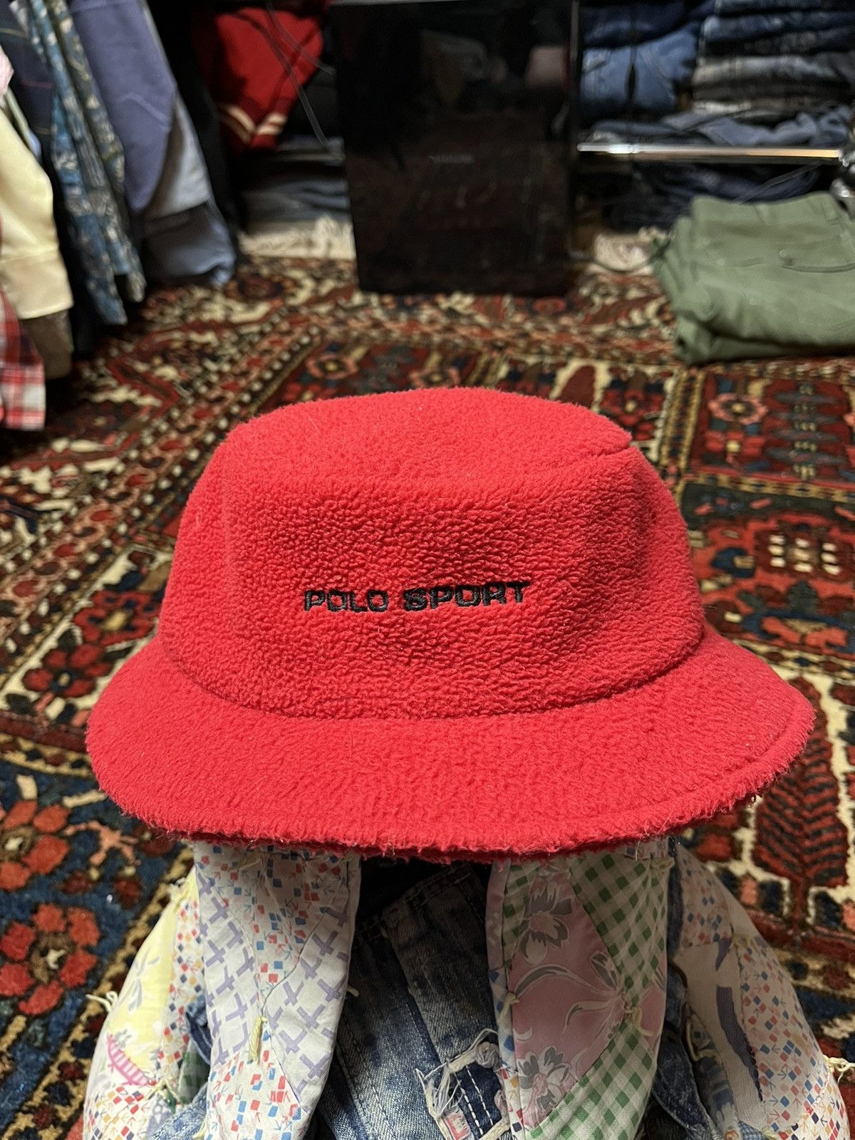 Polo Ralph Lauren Embroidered Pony Bucket Hat Adult Size L