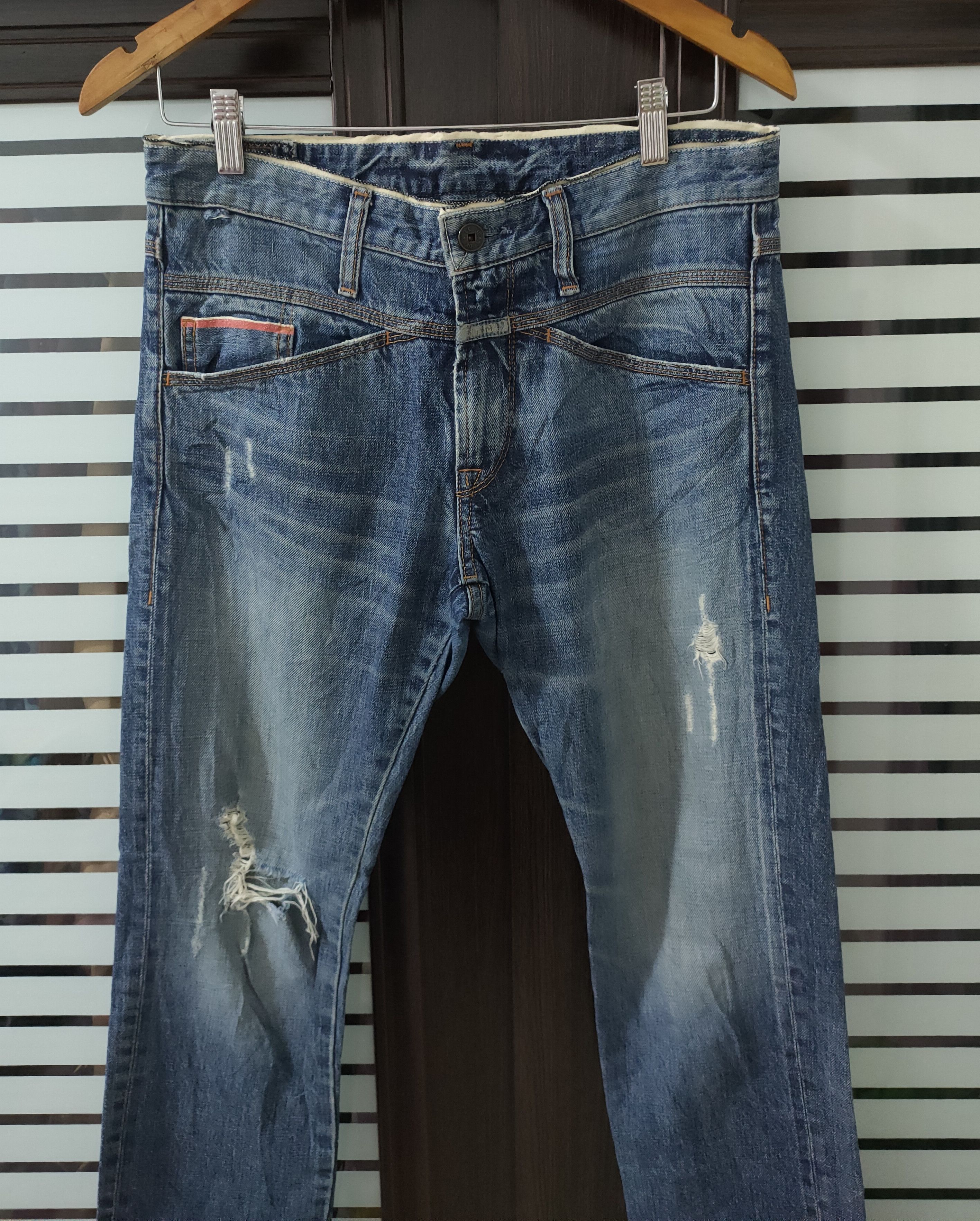 🔥Hot🔥Marithe Francois Girbaud Distressed Denim