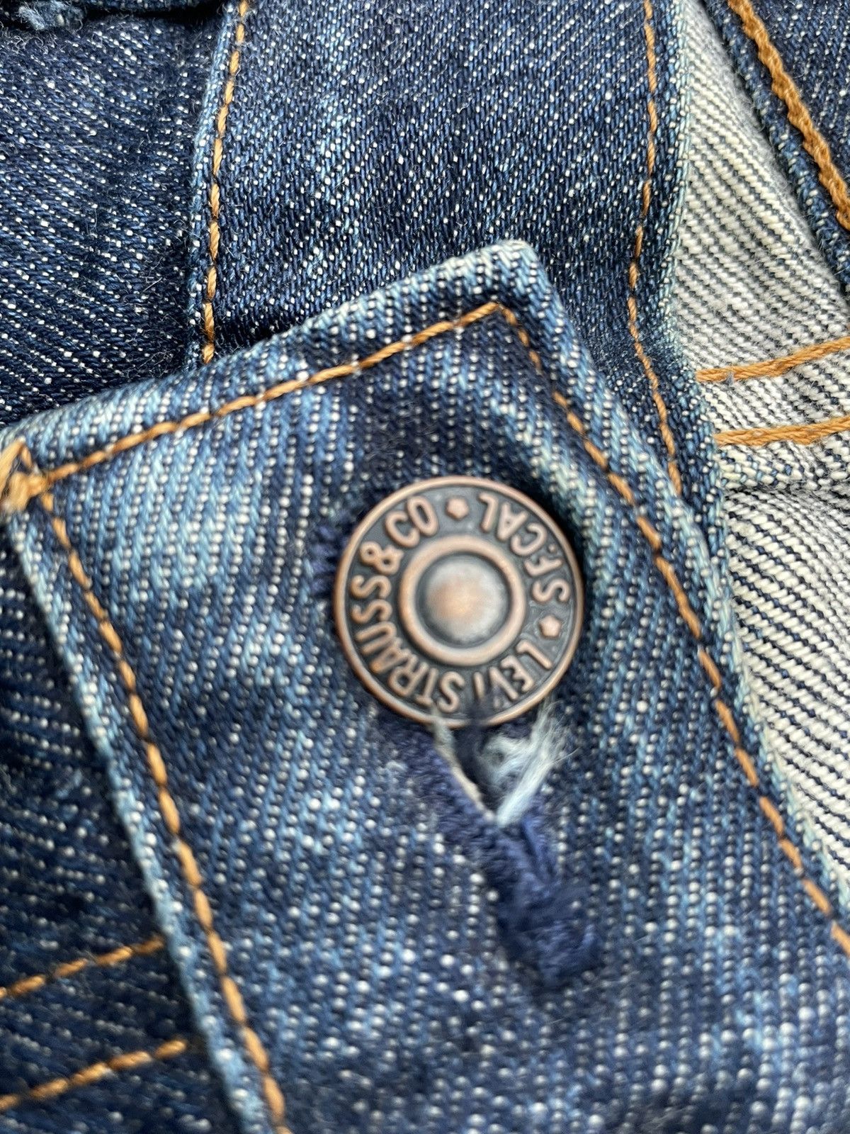 Levi's Vintage Levis 1995 551Z E 1960 Selvedge Denim Size US 30 / EU 46 - 22 Thumbnail