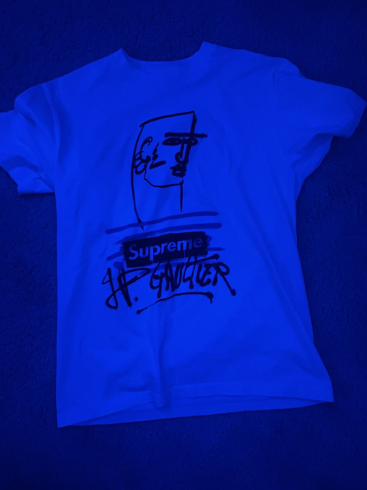 Supreme Supreme Jean Paul Gaultier Tee White size small *RARE* Size US S / EU 44-46 / 1 - 5 Thumbnail