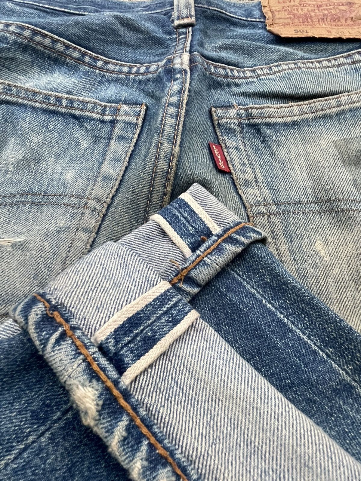 Levi's Vintage Levi’s 501 E 1994 Usa Aging Distressed Rework Size US 28 / EU 44 - 13 Thumbnail