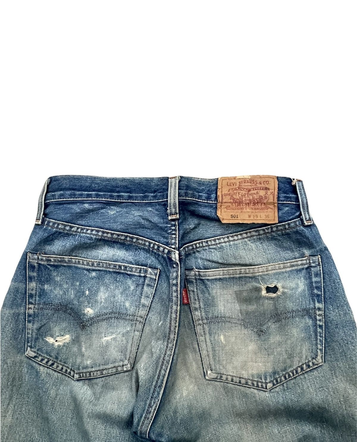 Levi's Vintage Levi’s 501 E 1994 Usa Aging Distressed Rework Size US 28 / EU 44 - 10 Thumbnail