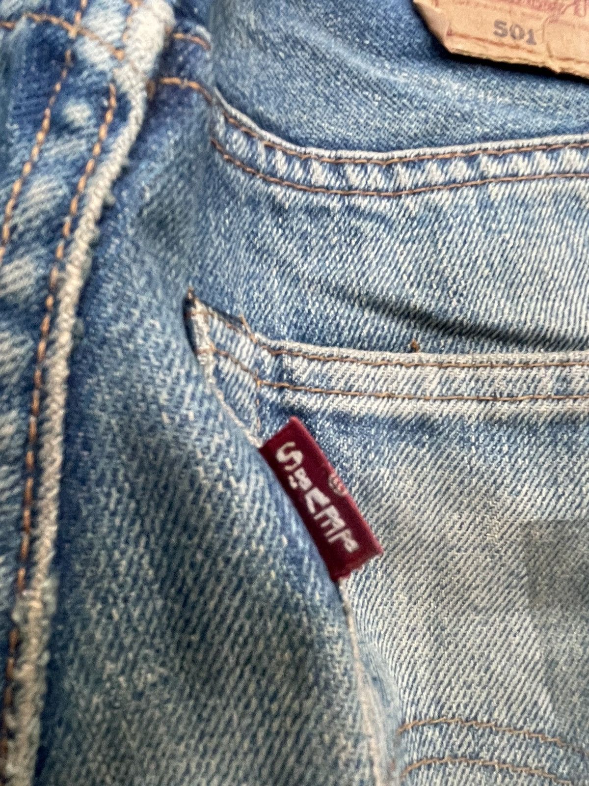 Levi's Vintage Levi’s 501 E 1994 Usa Aging Distressed Rework Size US 28 / EU 44 - 15 Thumbnail