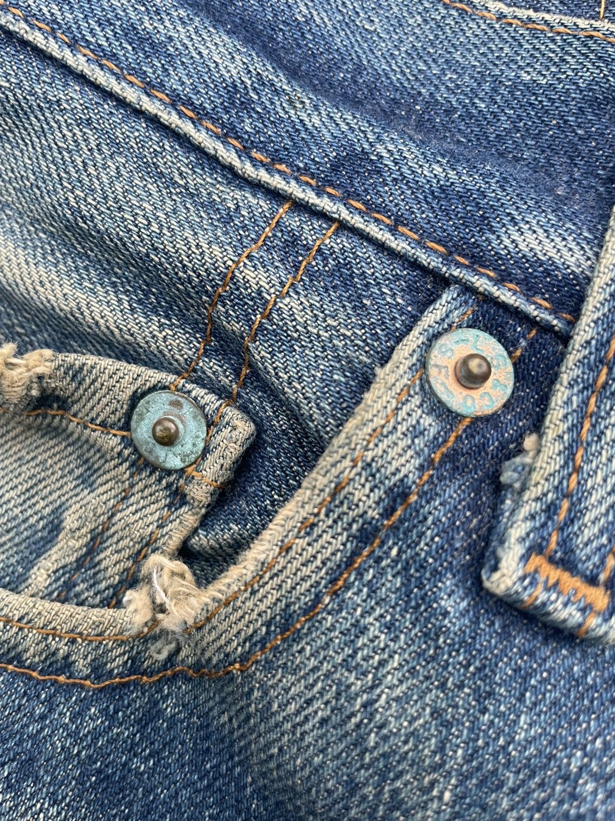 Levi's Vintage Levi’s 501 E 1994 Usa Aging Distressed Rework Size US 28 / EU 44 - 22 Thumbnail