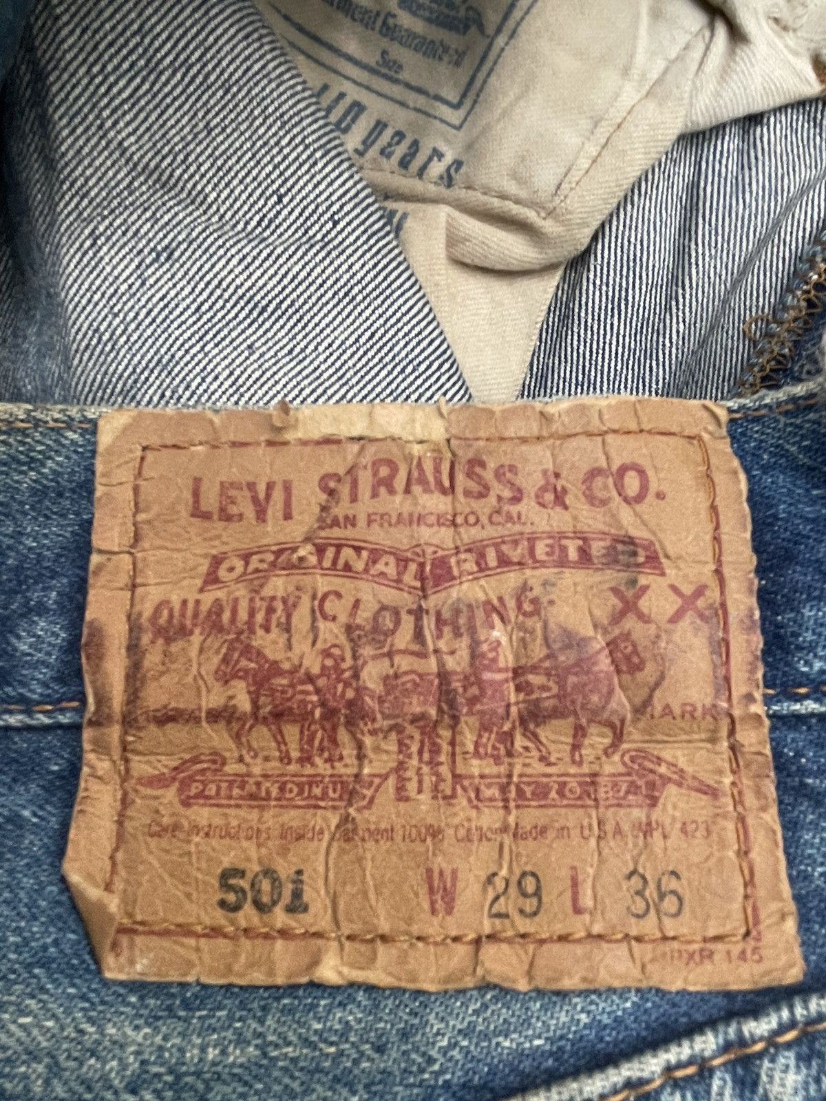 Levi's Vintage Levi’s 501 E 1994 Usa Aging Distressed Rework Size US 28 / EU 44 - 14 Thumbnail