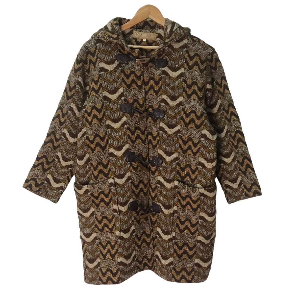 Christian Dior Monsieur × Vintage Christian dior sports duffle coat knitting patern hoodie Size M / US 6-8 / IT 42-44 - 1 Thumbnail