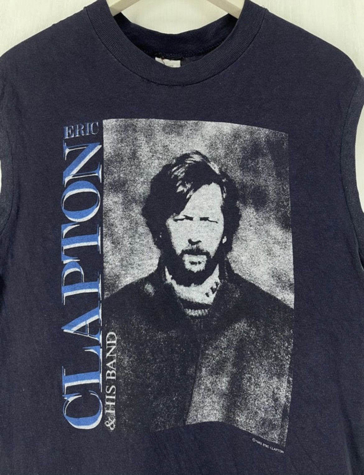 Band Tees Vtg 80s Eric Clapton & His band world tour sleeveless shirt Size US M / EU 48-50 / 2 - 3 Thumbnail