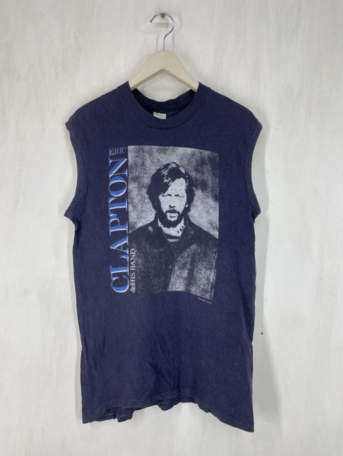 Band Tees Vtg 80s Eric Clapton & His band world tour sleeveless shirt Size US M / EU 48-50 / 2 - 1 Thumbnail