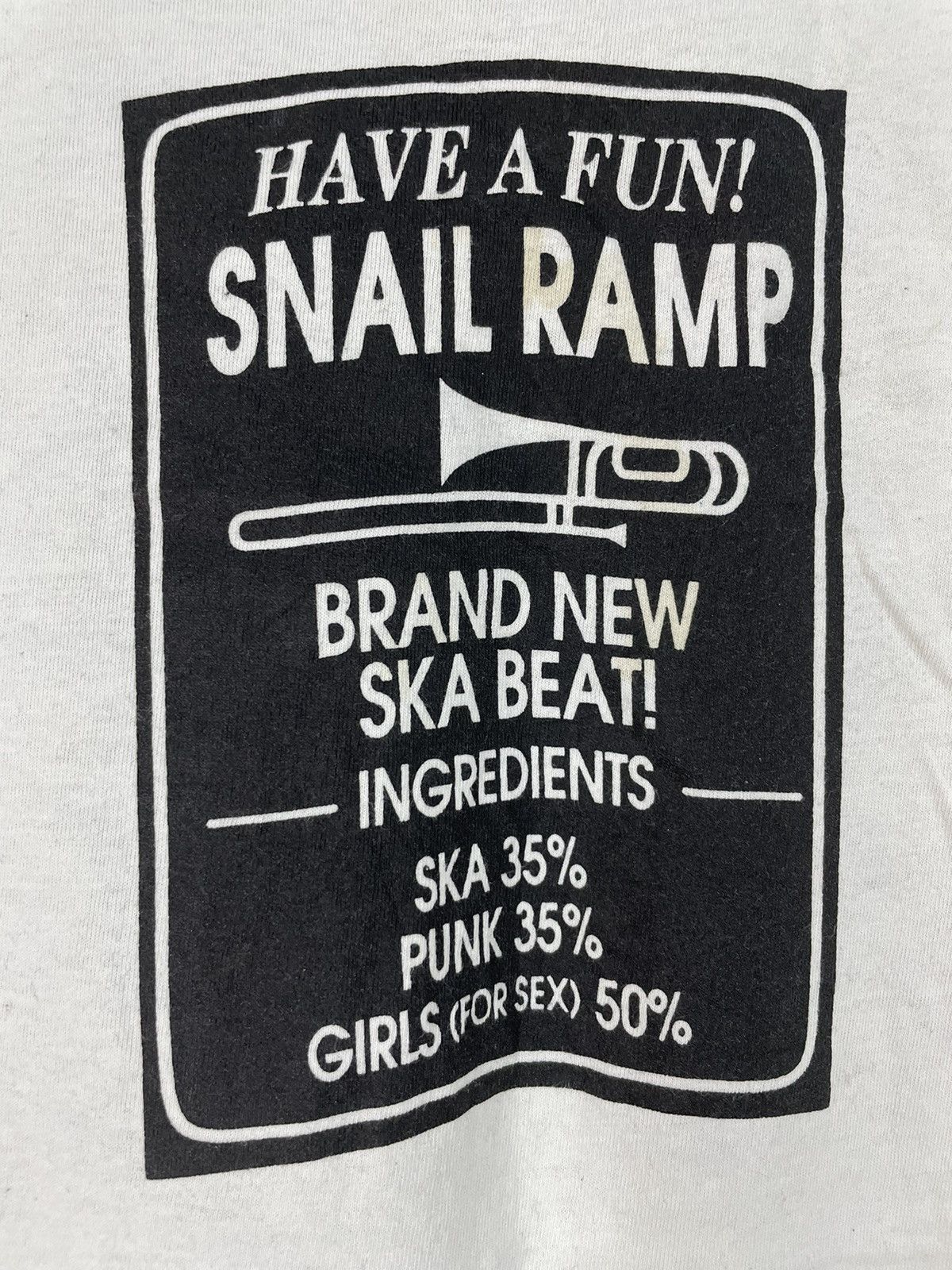 Band Tees Vintage 90s Snail Ramp Japanese ska band ringer t shirt Size US L / EU 52-54 / 3 - 4 Thumbnail