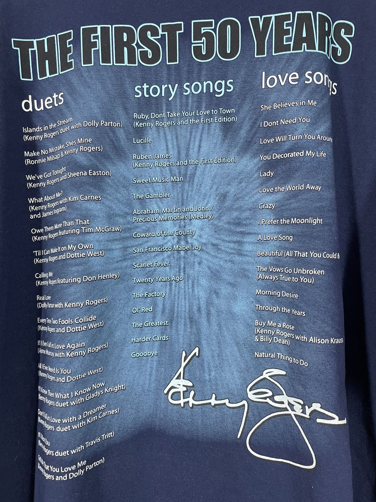 Band Tees Kenny Rogers The first 50 years t shirt Size US XXL / EU 58 / 5 - 5 Thumbnail