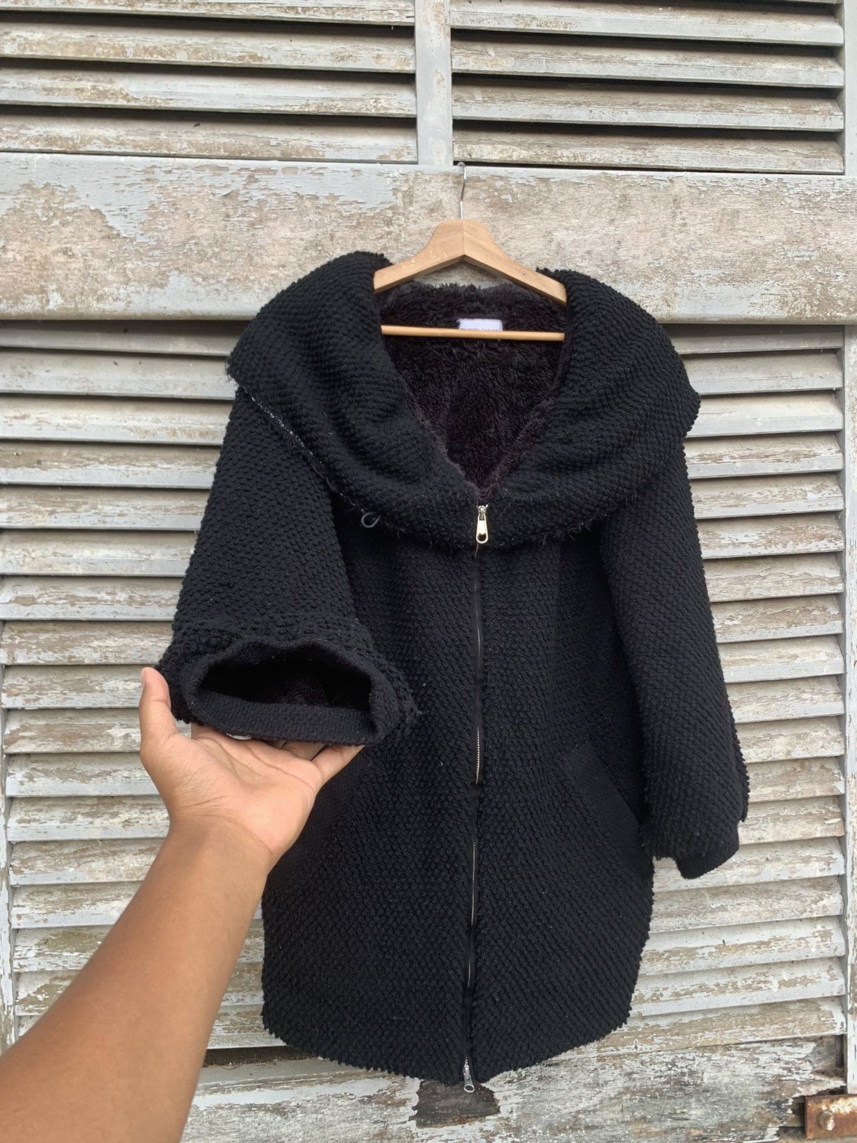 Issey Miyake TSUMORI CHISATO SOLID KNIT FURR LINING JACKET (WOMAN) Size US M / EU 48-50 / 2 - 7 Thumbnail