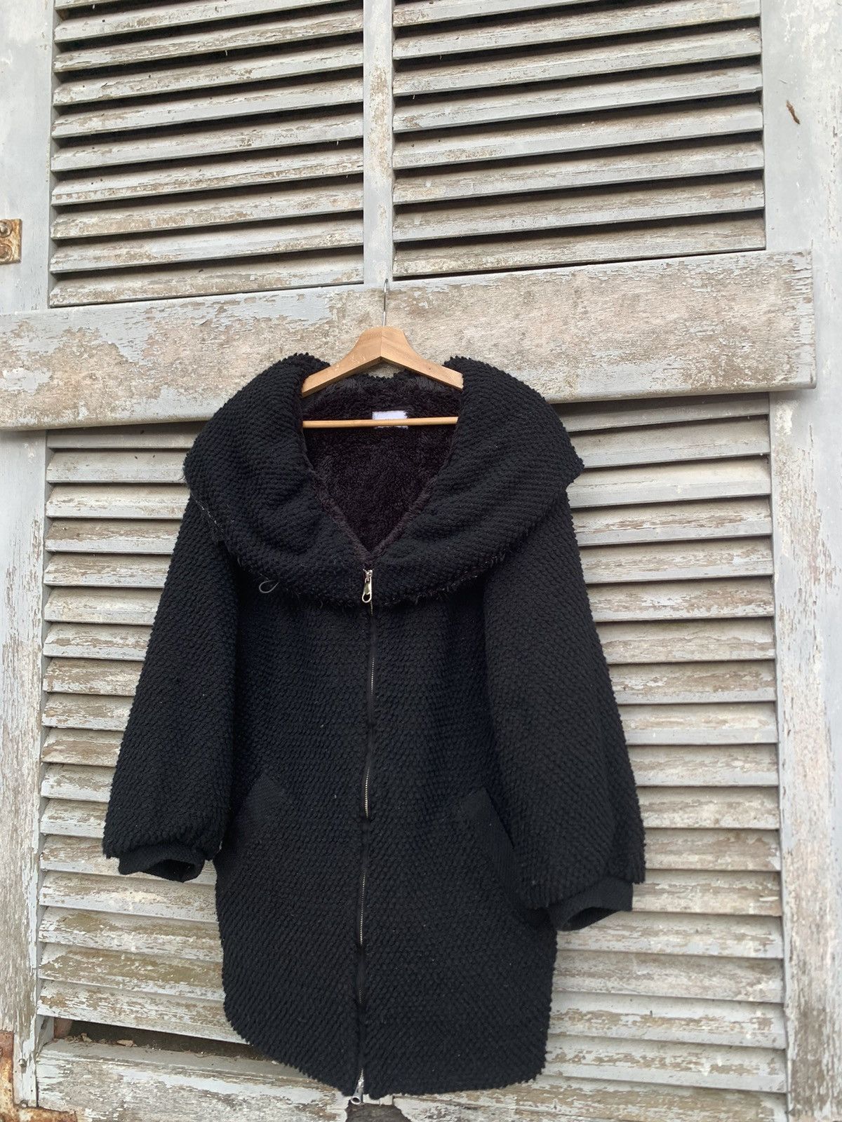 Issey Miyake TSUMORI CHISATO SOLID KNIT FURR LINING JACKET (WOMAN) Size US M / EU 48-50 / 2 - 4 Thumbnail