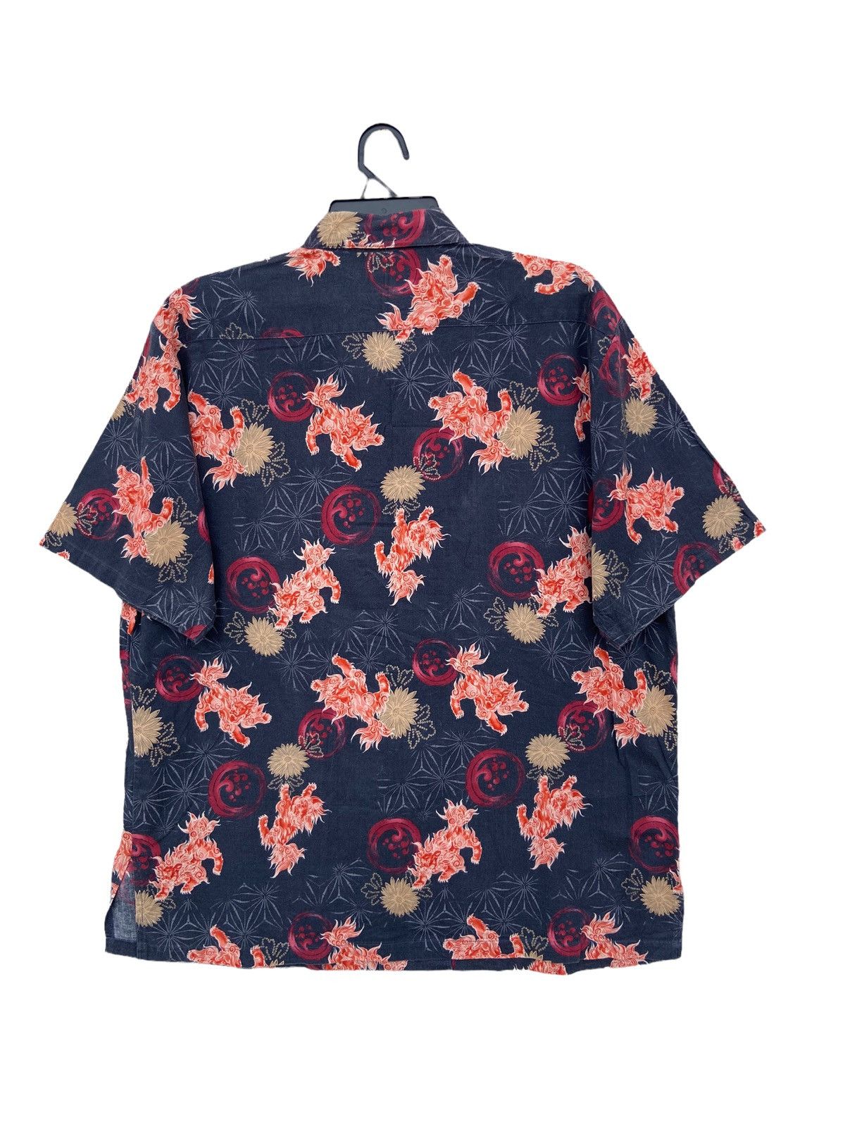 Japanese Brand Vintage Japanese Foo Dogs Motif Hawaiian Shirt Size US XL / EU 56 / 4 - 2 Thumbnail