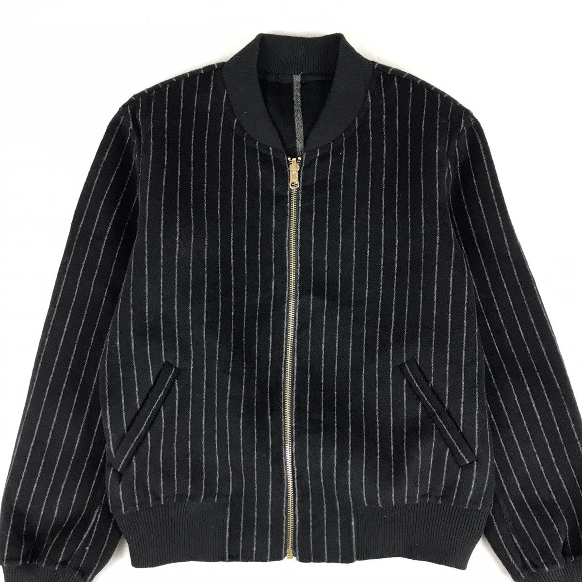 Japanese Brand × Vintage Vintage Japanese Brand Wool Bomber Jacket Size US M / EU 48-50 / 2 - 2 Thumbnail