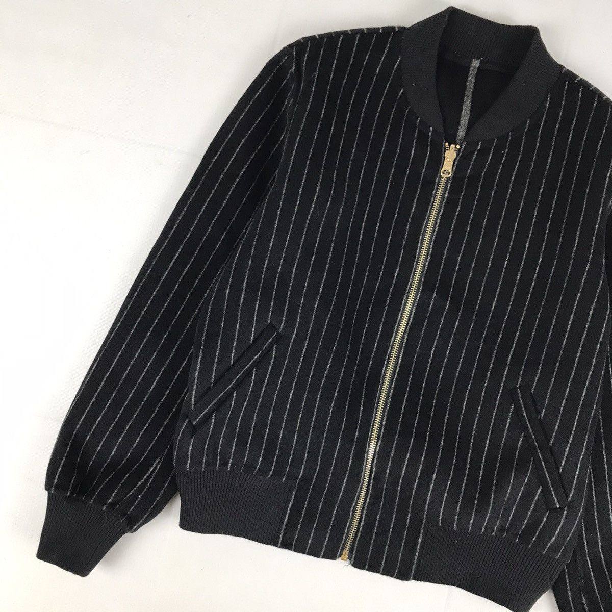 Japanese Brand × Vintage Vintage Japanese Brand Wool Bomber Jacket Size US M / EU 48-50 / 2 - 3 Thumbnail