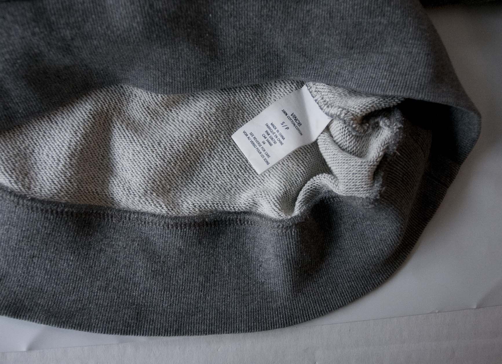 Vince Vince Sweatshirt Gray Crewneck Elbow Patch Size S Size US S / EU 44-46 / 1 - 2 Thumbnail