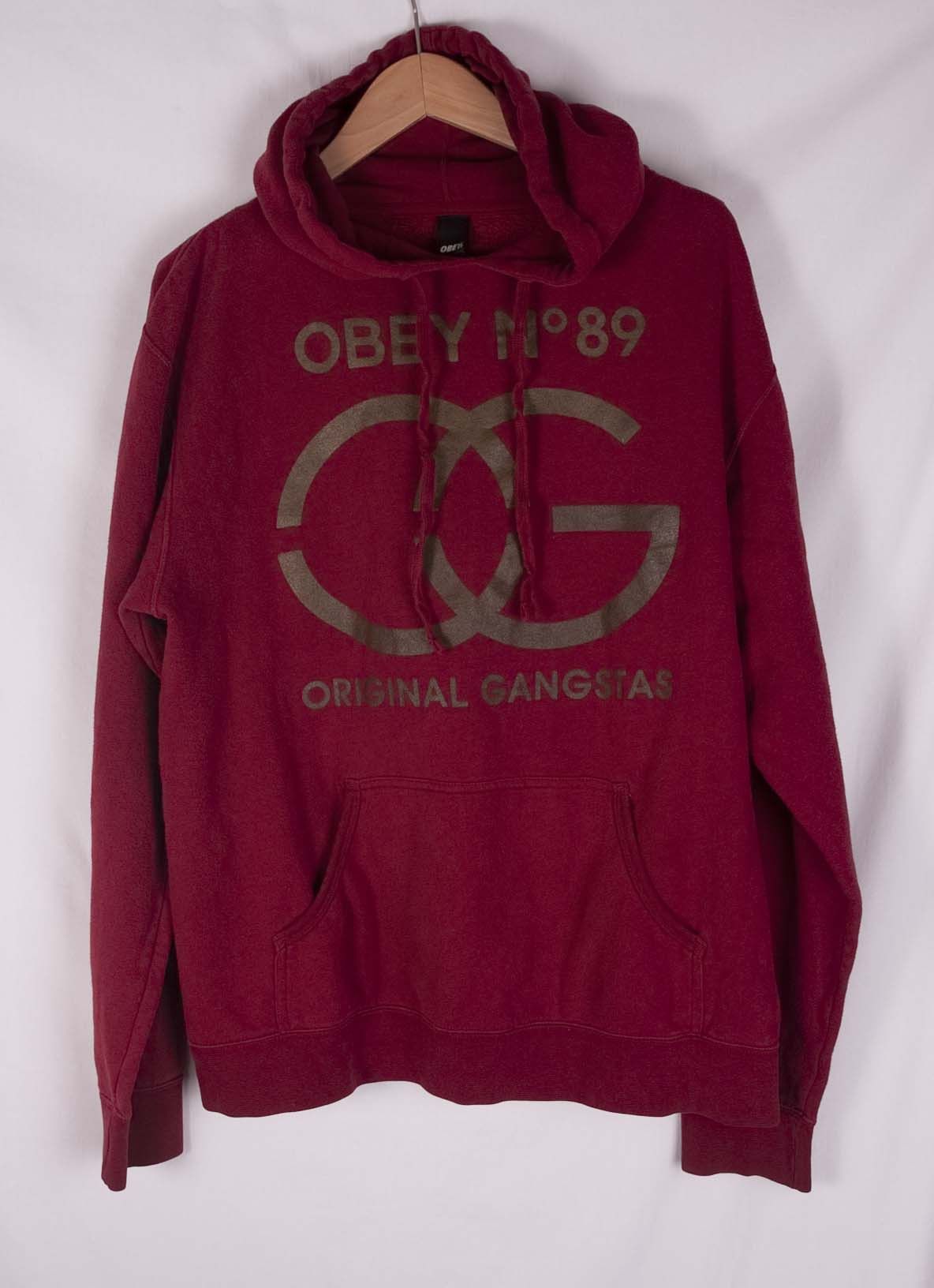 Obey Obey Hoodie Red Size L Size US L / EU 52-54 / 3 - 1 Thumbnail