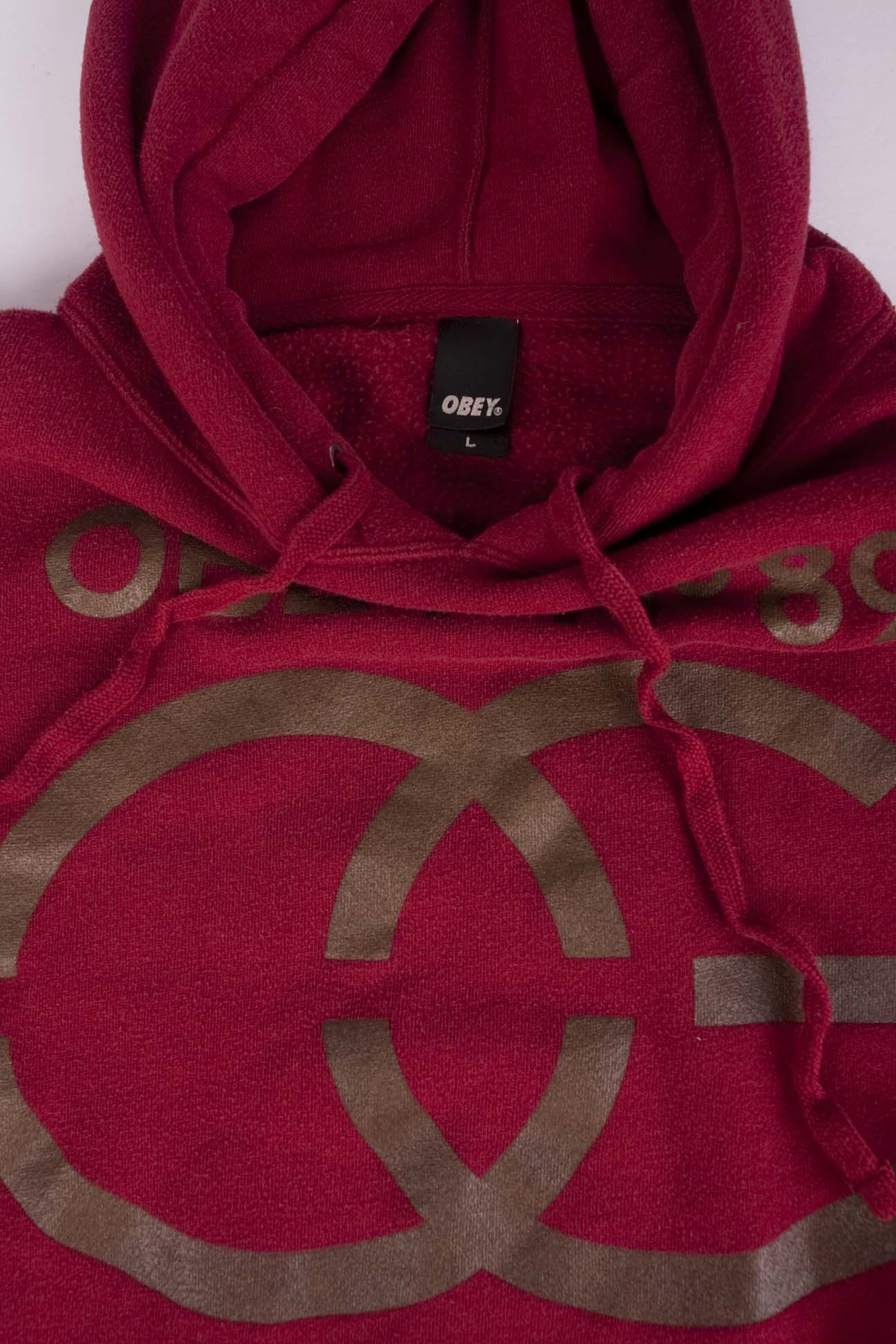 Obey Obey Hoodie Red Size L Size US L / EU 52-54 / 3 - 3 Thumbnail