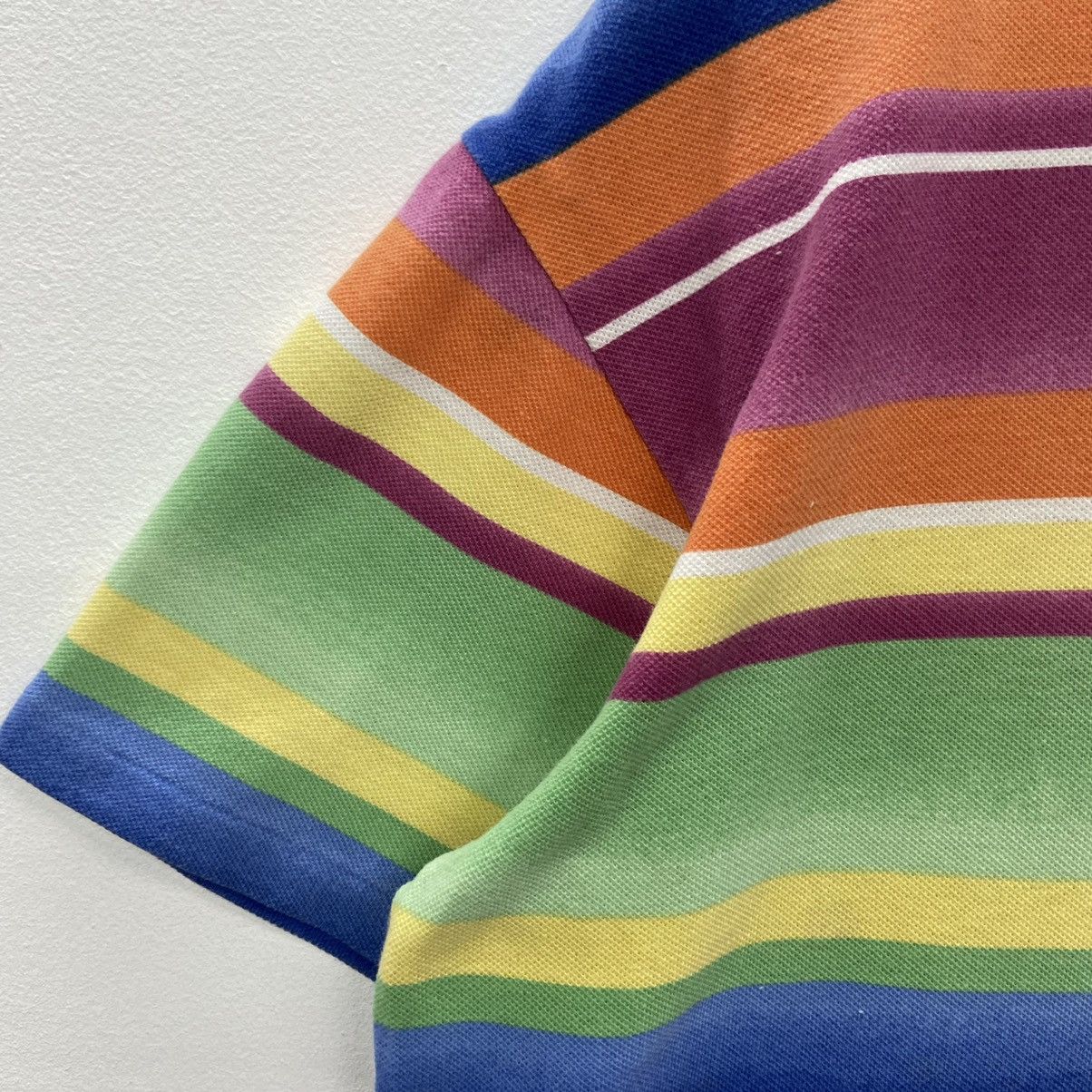 Polo Ralph Lauren × Vintage Rare!! POLO RALPH LAUREN multicolour stripes tee Size US M / EU 48-50 / 2 - 4 Thumbnail