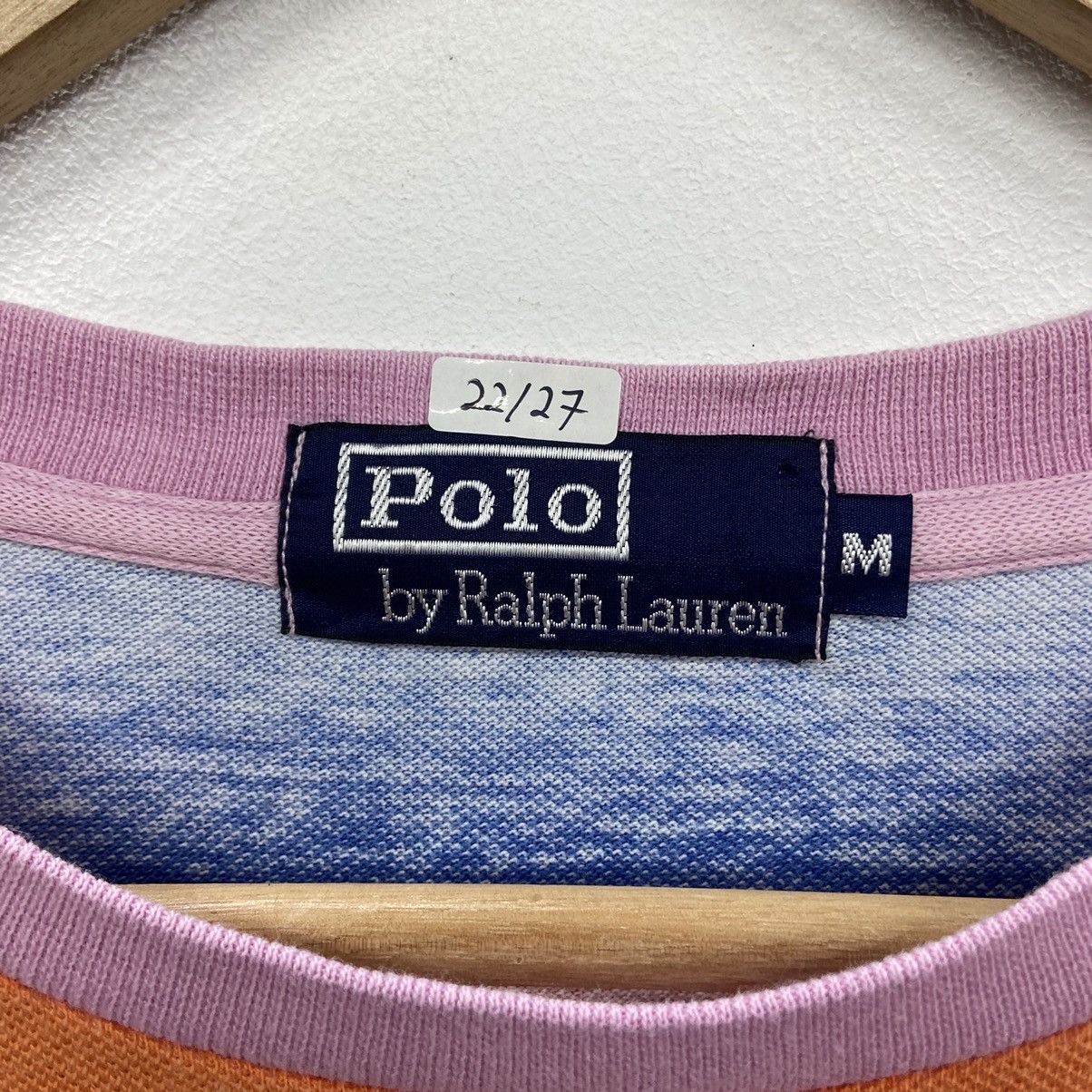 Polo Ralph Lauren × Vintage Rare!! POLO RALPH LAUREN multicolour stripes tee Size US M / EU 48-50 / 2 - 7 Thumbnail